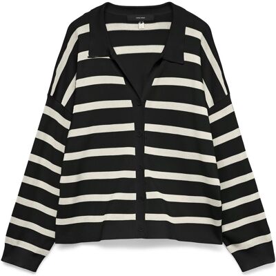 Vero Moda, Damen, Pullover, VMSILLA Strickjacke Strickjacke, Schwarz, (M) Vero Moda, Damen, Pullover, VMSILLA Strickjacke Strickjacke, Schwarz, (M)