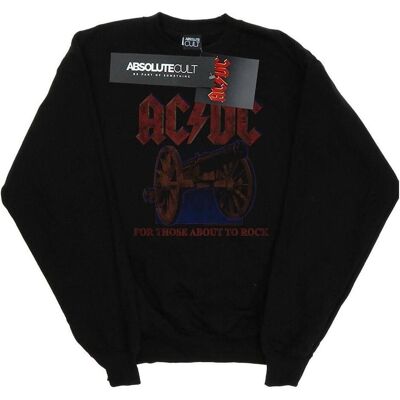 AC/DC, Damen, Pullover, For Those About To Rock Canon Sweatshirt, Schwarz, (M) AC/DC, Damen, Pullover, For Those About To Rock Canon Sweatshirt, Schwarz, (M)