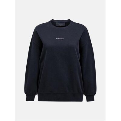 Damen, Pullover, Bluza Peak Performance W Original Terry Crew czarny, Schwarz, (S) Damen, Pullover, Bluza Peak Performance W Original Terry Crew czarny, Schwarz, (S)