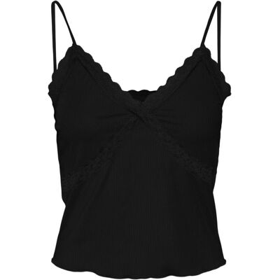 Vero Moda, Damen, Blusen, Vmditte Singlet Crop Top Jrs Noos, Schwarz, (XL) Vero Moda, Damen, Blusen, Vmditte Singlet Crop Top Jrs Noos, Schwarz, (XL)