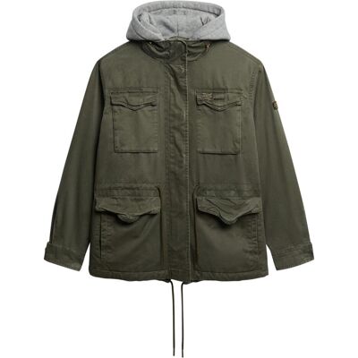 Superdry, Damen, Leichte Jacken, Borg Military, Grün, (XS) Superdry, Damen, Leichte Jacken, Borg Military, Grün, (XS)