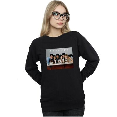 Friends, Damen, Pullover, Group Photo Milkshakes Sweatshirt, Schwarz, (M) Friends, Damen, Pullover, Group Photo Milkshakes Sweatshirt, Schwarz, (M)