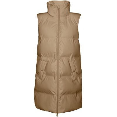 Vero Moda, Damen, Westen, Lange beschichtete Weste, Braun, (M) Vero Moda, Damen, Westen, Lange beschichtete Weste, Braun, (M)