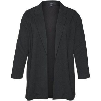 Vero Moda, Damen, Anzüge, Normal geschnitten Reverskragen Curve Blazer Blazer, Schwarz, (44) Vero Moda, Damen, Anzüge, Normal geschnitten Reverskragen Curve Blazer Blazer, Schwarz, (44)
