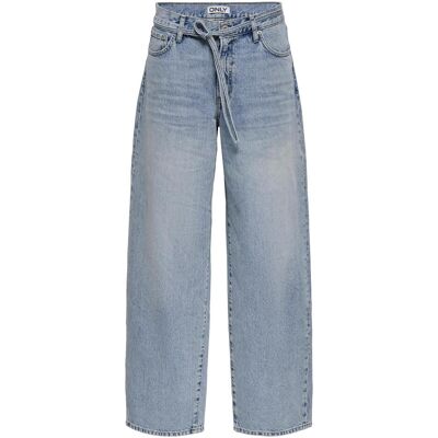 Only, Damen, Jeans, ONLGIANNA Mittlere Taille Ballon Schnitt Jeans Straight-Fit jeans, Blau, (W33/L32) Only, Damen, Jeans, ONLGIANNA Mittlere Taille Ballon Schnitt Jeans Straight-Fit jeans, Blau, (W33/L32)