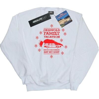 National Lampoon´s Vacation, Damen, Pullover, National Lampoon's Christmas Vacation Eat My Dust Sweatshirt, Weiss, (M) National Lampoon´s Vacation, Damen, Pullover, National Lampoon's Christmas Vacation Eat My Dust Sweatshirt, Weiss, (M)