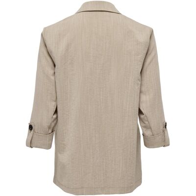 Only, Damen, Anzüge, Locker geschnitten Reverskragen Blazer Blazer, Mehrfarbig, Beige, (L) Only, Damen, Anzüge, Locker geschnitten Reverskragen Blazer Blazer, Mehrfarbig, Beige, (L)