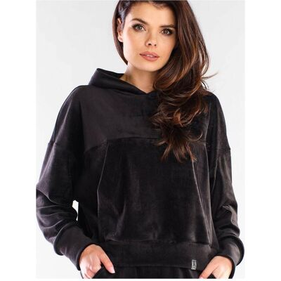 Awama, Damen, Pullover, Sweater, Schwarz, (M, S) Awama, Damen, Pullover, Sweater, Schwarz, (M, S)