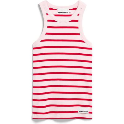 Armedangels, Damen, Shirts, Women's Kanitaa Stripes, Rot, Pink, (L) Armedangels, Damen, Shirts, Women's Kanitaa Stripes, Rot, Pink, (L)