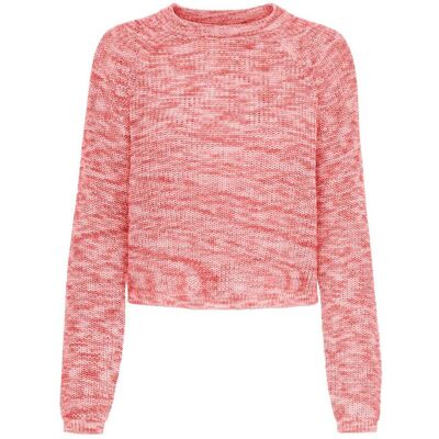 Only, Damen, Pullover, Onlnina Ls Short O-Neck Cc Knt, Rosa, (M) Only, Damen, Pullover, Onlnina Ls Short O-Neck Cc Knt, Rosa, (M)