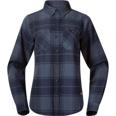 Bergans, Damen, Blusen, Nordmarka Flannel, Blau, (S) Bergans, Damen, Blusen, Nordmarka Flannel, Blau, (S)