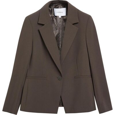 Comma, Damen, Anzüge, Blazer aus Viskosemix, Braun, (46) Comma, Damen, Anzüge, Blazer aus Viskosemix, Braun, (46)