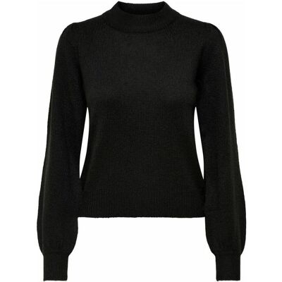 JdY, Damen, Pullover, Gestrickter Pullover, Schwarz, (XL) JdY, Damen, Pullover, Gestrickter Pullover, Schwarz, (XL)