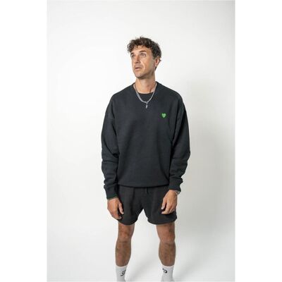 jan SEVEN dettwyler, Unisex, Pullover, Sweater Heart, Schwarz, (M) jan SEVEN dettwyler, Unisex, Pullover, Sweater Heart, Schwarz, (M)