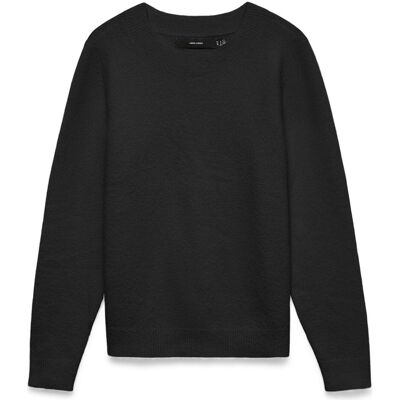 Vero Moda, Damen, Pullover, Vmfoemily Ls O-Neck Pullover Mfo, Schwarz, (M) Vero Moda, Damen, Pullover, Vmfoemily Ls O-Neck Pullover Mfo, Schwarz, (M)