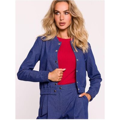 Made of Emotion, Damen, Leichte Jacken, Jacke, Blau, (XXL) Made of Emotion, Damen, Leichte Jacken, Jacke, Blau, (XXL)