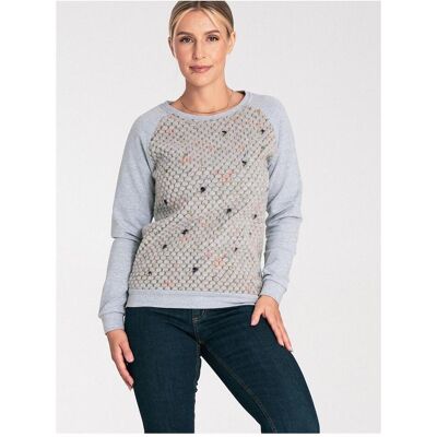 Figl, Damen, Pullover, Sweater, Grau, (XS) Figl, Damen, Pullover, Sweater, Grau, (XS)