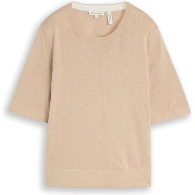 Tom Tailor, Damen, Pullover, 1053310, Beige, (L, S) Tom Tailor, Damen, Pullover, 1053310, Beige, (L, S)