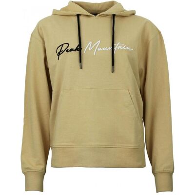 Peak Mountain Beiger Oversized Baumwoll-Hoodie - Sweatshirt Peak Mountain Beiger Oversized Baumwoll-Hoodie - Sweatshirt