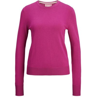 JJXX, Damen, Pullover, JXCARA Strickpullover mit Rundhals Strickpullover mit Rundhals, Rot, Violett, (M) JJXX, Damen, Pullover, JXCARA Strickpullover mit Rundhals Strickpullover mit Rundhals, Rot, Violett, (M)