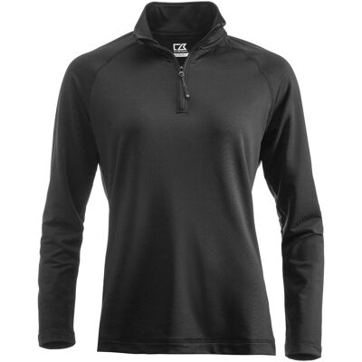 Cutter & Buck, Damen, Pullover, Coos Bay Half Zip Ladies, Schwarz, (S) Cutter & Buck, Damen, Pullover, Coos Bay Half Zip Ladies, Schwarz, (S)