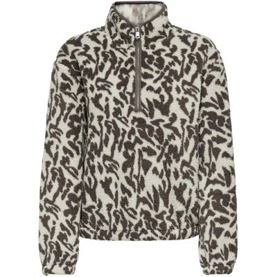 Only, Damen, Pullover, Onlnew Dallas L/S Highneck Zip Swt Noos, Braun, (S) Only, Damen, Pullover, Onlnew Dallas L/S Highneck Zip Swt Noos, Braun, (S)
