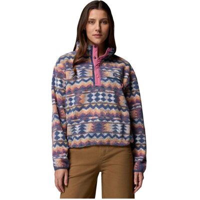 Columbia, Damen, Pullover, Women's Helvetia II Printed Cropped Half Snap, Mehrfarbig, (S) Columbia, Damen, Pullover, Women's Helvetia II Printed Cropped Half Snap, Mehrfarbig, (S)