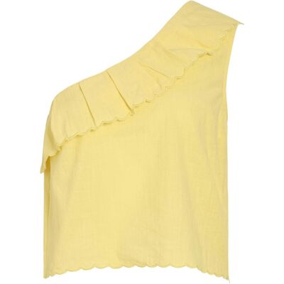 Vila, Damen, Blusen, Vifernanda One Shoulder Top, Gelb, (36) Vila, Damen, Blusen, Vifernanda One Shoulder Top, Gelb, (36)
