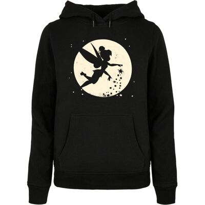 Absolute Cult, Damen, Pullover, Ladies Tinker Bell - Moon Cropped Basic Hoody - 117951, Schwarz, (S) Absolute Cult, Damen, Pullover, Ladies Tinker Bell - Moon Cropped Basic Hoody - 117951, Schwarz, (S)