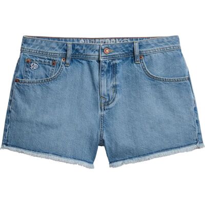 Superdry, Damen, Shorts, Jeansshorts Damen, Blau, (27) Superdry, Damen, Shorts, Jeansshorts Damen, Blau, (27)