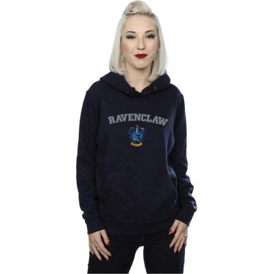 Harry Potter Ravenclaw Crest Kapuzenpullover Navy Blau Harry Potter Ravenclaw Crest Kapuzenpullover Navy Blau