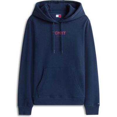 Tommy Jeans, Damen, Pullover, Tjw Reg Ess Logo 2 Hoodie Ext, Blau, (S) Tommy Jeans, Damen, Pullover, Tjw Reg Ess Logo 2 Hoodie Ext, Blau, (S)