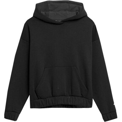 4F F255 Schwarzer Hoodie - Damen-Sweatshirt 4F F255 Schwarzer Hoodie - Damen-Sweatshirt