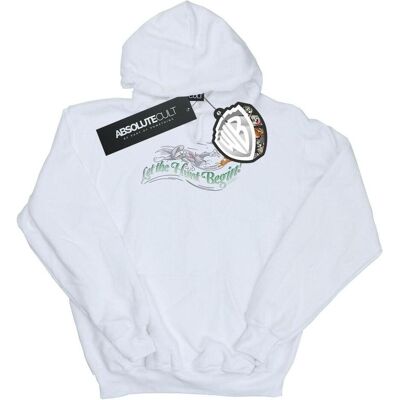 Tom & Jerry, Damen, Pullover, Let The Hunt Begin Kapuzenpullover, Weiss, (S) Tom & Jerry, Damen, Pullover, Let The Hunt Begin Kapuzenpullover, Weiss, (S)
