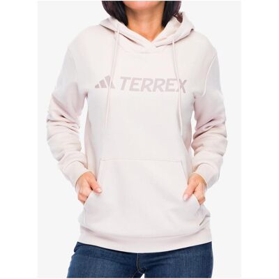 Damen, Pullover, Damenkapuzenpullover adidas TERREX Multi Large Logo Hoody - putty mauve, Violett, (M) Damen, Pullover, Damenkapuzenpullover adidas TERREX Multi Large Logo Hoody - putty mauve, Violett, (M)