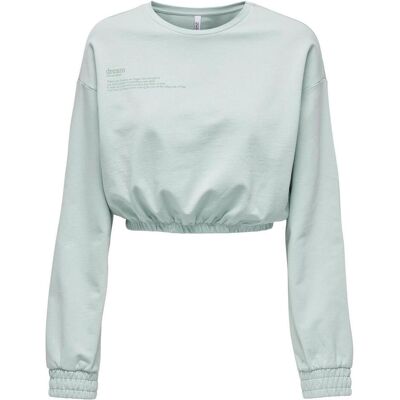 Only, Damen, Pullover, Onlzenia Unb Elastic Sweatshirt Cs Nn, Grau, (L) Only, Damen, Pullover, Onlzenia Unb Elastic Sweatshirt Cs Nn, Grau, (L)