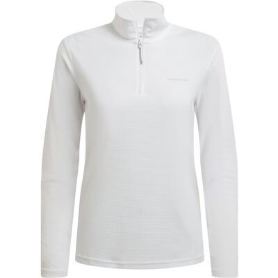 Craghoppers, Damen, Pullover, Women's Nosilife Solarshield+ Half Zip Top, Weiss, (M) Craghoppers, Damen, Pullover, Women's Nosilife Solarshield+ Half Zip Top, Weiss, (M)