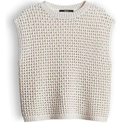 Someday, Damen, Pullover, Pullunder TARISELA, Beige, (36) Someday, Damen, Pullover, Pullunder TARISELA, Beige, (36)
