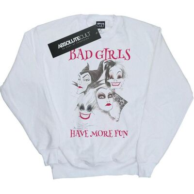 Disney Damen Bad Girls Sweatshirt - Baumwolle, Weiß, Small - Sweatshirt Disney Damen Bad Girls Sweatshirt - Baumwolle, Weiß, Small - Sweatshirt