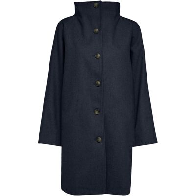 Selected, Damen, Mäntel, Slfvinni Wool Blend Coat Noos, Blau Selected, Damen, Mäntel, Slfvinni Wool Blend Coat Noos, Blau