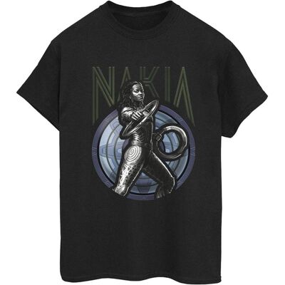 Marvel Wakanda Forever Nakia Shield Boyfriend T-Shirt Marvel Wakanda Forever Nakia Shield Boyfriend T-Shirt