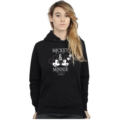 Disney Damen, Pullover, Mickey And Minnie Mouse Mousecrush Mondays Kapuzenpullover, Schwarz, (S) Disney Damen, Pullover, Mickey And Minnie Mouse Mousecrush Mondays Kapuzenpullover, Schwarz, (S)