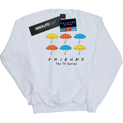 Friends Weiß XXL Bunte Regenschirm Sweatshirt Friends Weiß XXL Bunte Regenschirm Sweatshirt