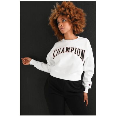 Champion, Damen, Pullover, Crop Sweatshirt, Weiss, (M) Champion, Damen, Pullover, Crop Sweatshirt, Weiss, (M)