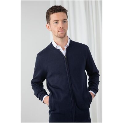 Henbury, Unisex, Pullover, Strickjacke mit Reissverschluss, Blau, (XXS) Henbury, Unisex, Pullover, Strickjacke mit Reissverschluss, Blau, (XXS)