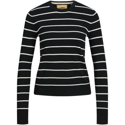 JJXX, Damen, Pullover, JXCARA Strickpullover mit Rundhals Strickpullover mit Rundhals, Schwarz, (M) JJXX, Damen, Pullover, JXCARA Strickpullover mit Rundhals Strickpullover mit Rundhals, Schwarz, (M)