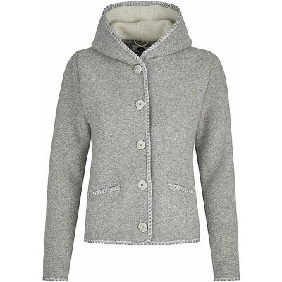 Stap, Damen, Pullover, Trachtenstrickjacke MALWINE, Grau, (XL) Stap, Damen, Pullover, Trachtenstrickjacke MALWINE, Grau, (XL)