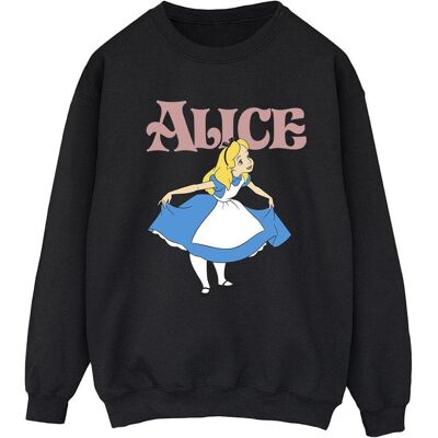 Disney Damen, Pullover, Alice im Wunderland Take A Bow Sweatshirt, Schwarz, (L) Disney Damen, Pullover, Alice im Wunderland Take A Bow Sweatshirt, Schwarz, (L)