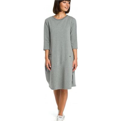 Be Wear, Damen, Kleider, 946423, Grau, (L) Be Wear, Damen, Kleider, 946423, Grau, (L)