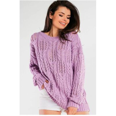 Awama, Damen, Pullover, Pullover model, Violett, (One Size) Awama, Damen, Pullover, Pullover model, Violett, (One Size)